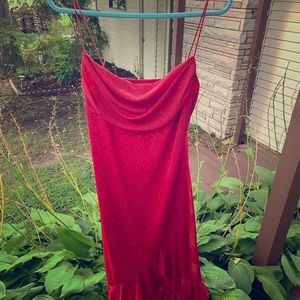 City Triangles Red Cocktail Dress